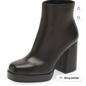 Steve Madden Black Platform Heeled Boots